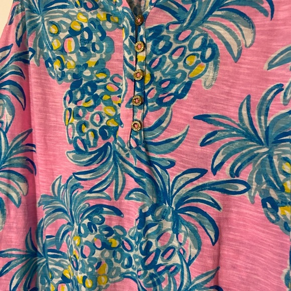 Lilly Pulitzer Essie Pineapple Printed Tunic Top - Picture 4 of 8
